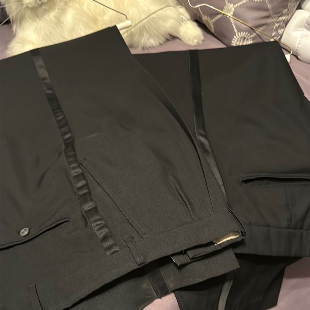 Elegant Black Tuxedo Pants